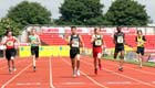 no 49 Mahmood Khaisto (London) wins the 400 metres Junior Boys.
